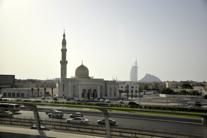 Jízda metrem Dubaií